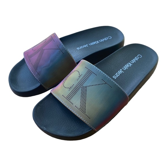 Calvin Klein Shoes - Womens Calvin Klein Slides Flip Flops Sandals Lounge Beach Shoes 6